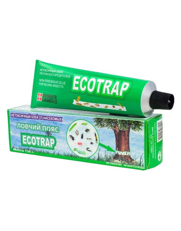 ECOTRAP Клей 135гр от насекомых-вредителей (ловчий пояс)