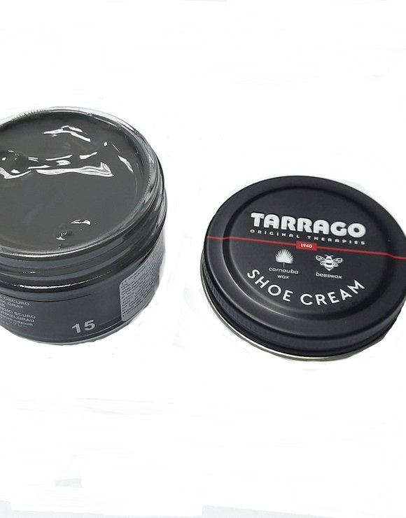 TARRAGO Крем для кожи 50мл темно-серый (ст.банка) Shoe Cream