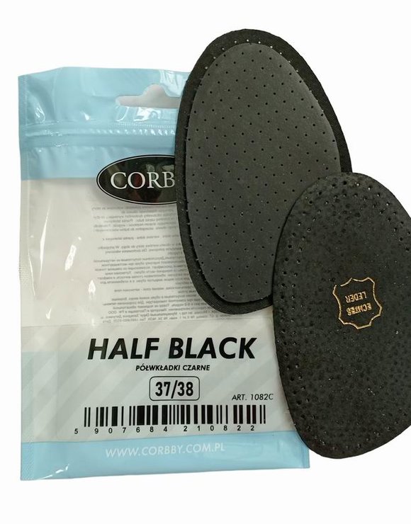 CORBBY Полустельки натур. кожа Half black 37/38