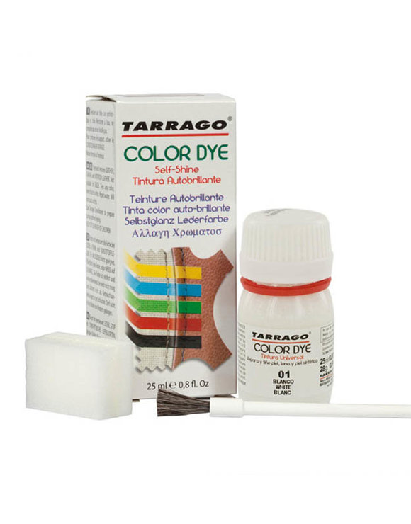 TARRAGO Краситель 25мл для кожи и текстиля Color Dye белый (white)