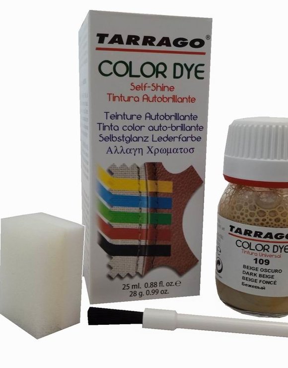 TARRAGO Краситель 25мл для кожи и текстиля Color Dye бежевый (dark beige)