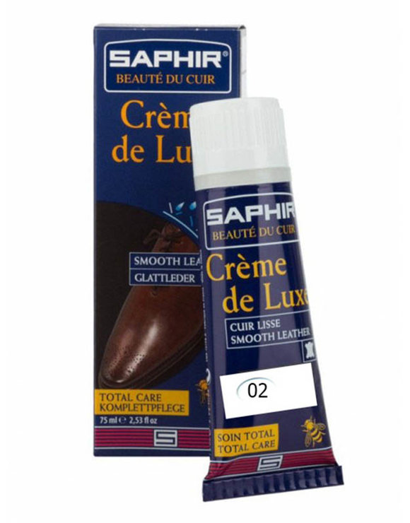 САПФИР Крем для кожи 75мл Creme de Luxe (туба с губкой) бесцветный (neutral)