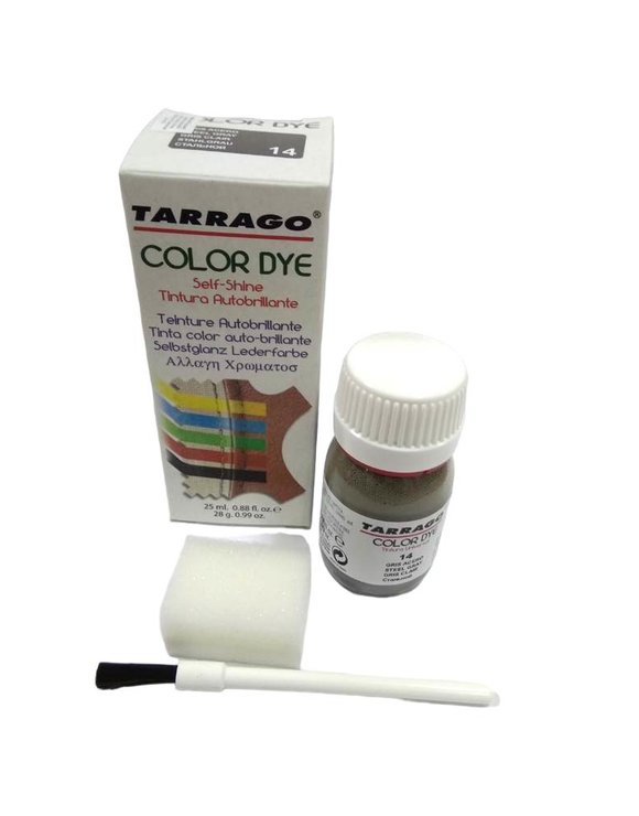 TARRAGO Краситель 25мл для кожи и текстиля Color Dye серый (steel gray)