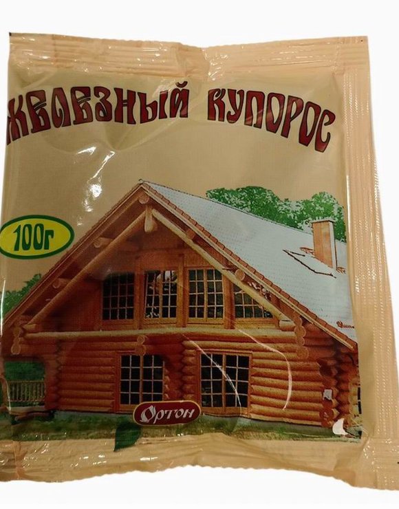 Железный купорос 100гр АНТИСЕПТИК для обработки древесины Ортон (100)