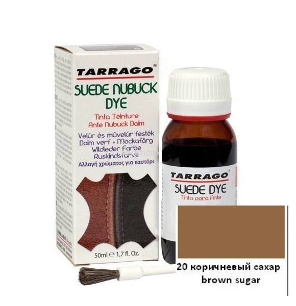 TARRAGO Краситель 50мл для замши Suede Dye коричневый сахар