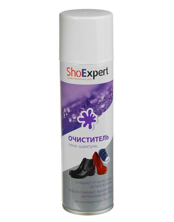 ShoExpert Пена очиститель 250мл для кожи, замши, текстиль (12)