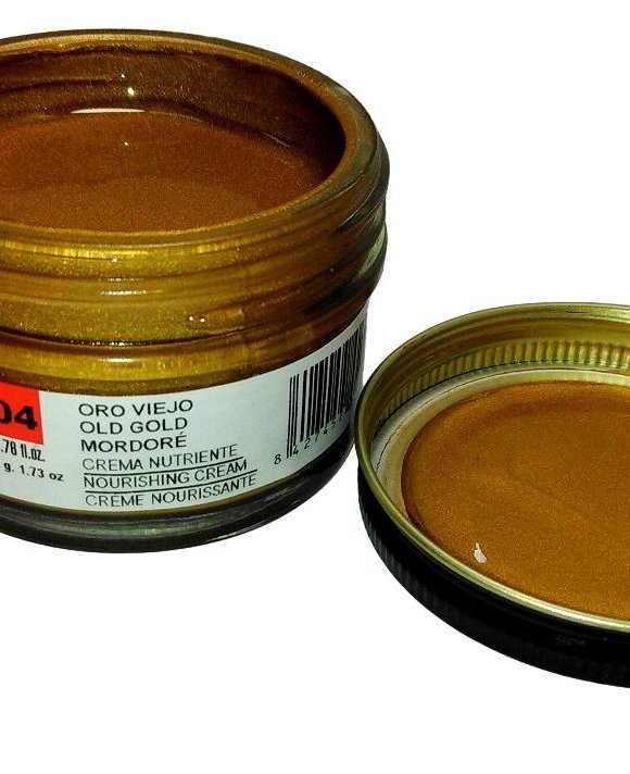 TARRAGO Крем для кожи 50мл золото коричнево металлик (ст.банка) Shoe Cream