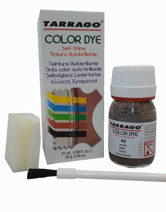 TARRAGO Краситель 25мл для кожи и текстиля Color Dye коричневый (mink)