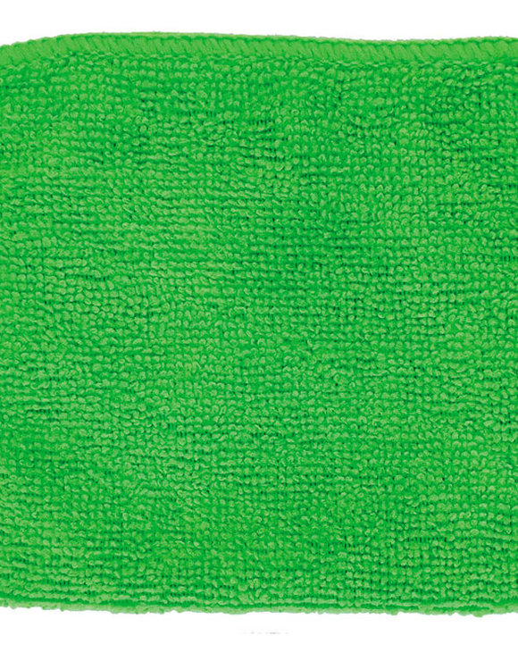 Салфетка микрофибра р.25*25см пл.220г/м2 зеленая
