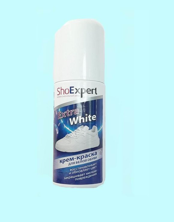 ShoExpert Крем-краска для обуви 100мл белый Extra White (12)