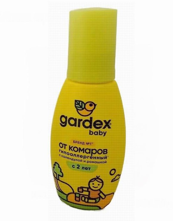 Gardex Baby Спрей 100мл с 2 лет от комаров. Гиппоаллергенный с календулой и ромашкой (24)