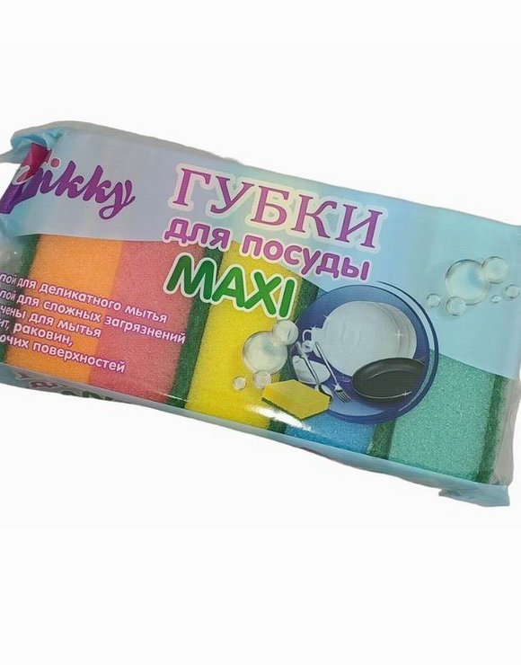 Губка для посуды 5шт МАКСИ Wikky (30)