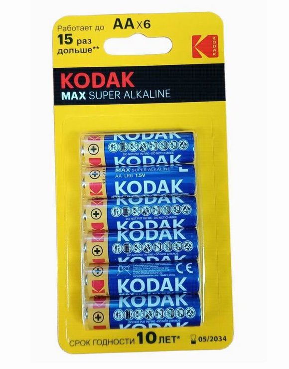 LR-06 Kodak бл-6 Max Alkaline (72)