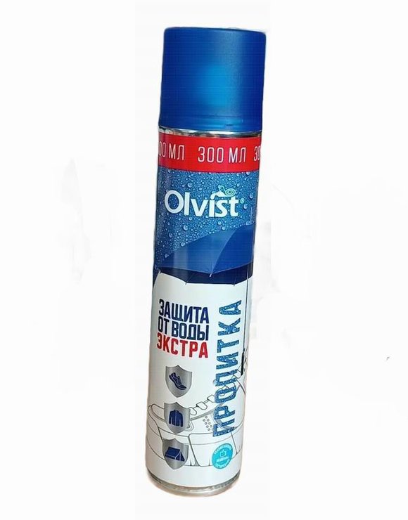 OLVIST Пропитка 300мл ЭКСТРА Водоотталкивающая для кожи, замши и ткани NEW (12)