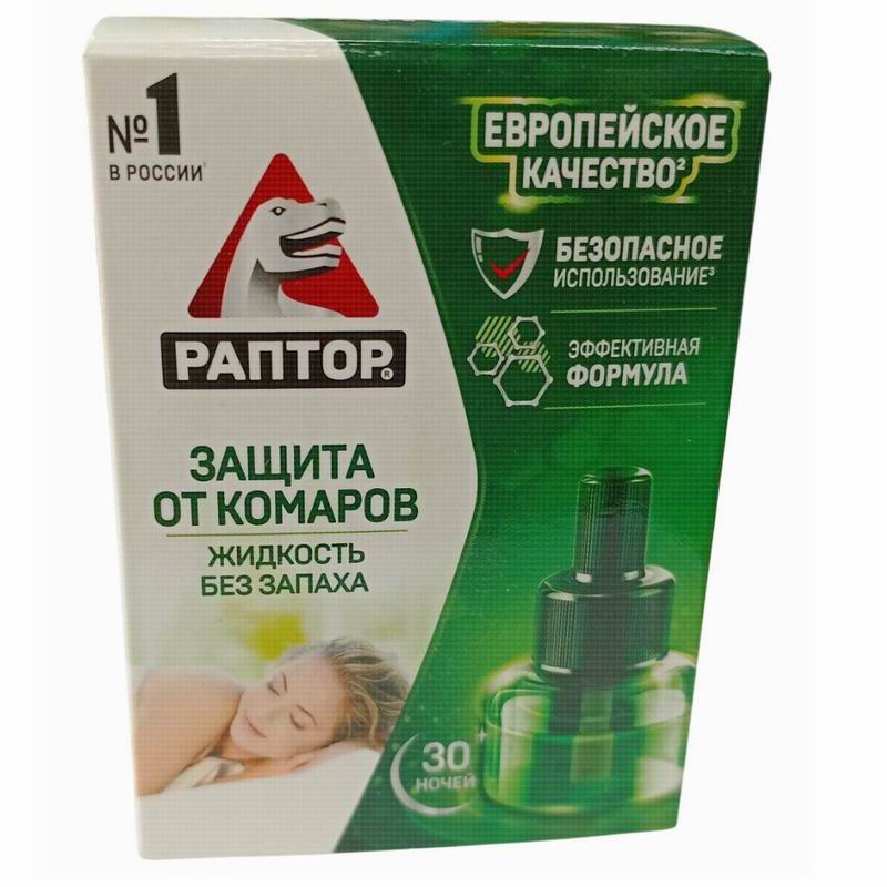 РАПТОР Жидкость 30ночей от комаров без запаха (24)