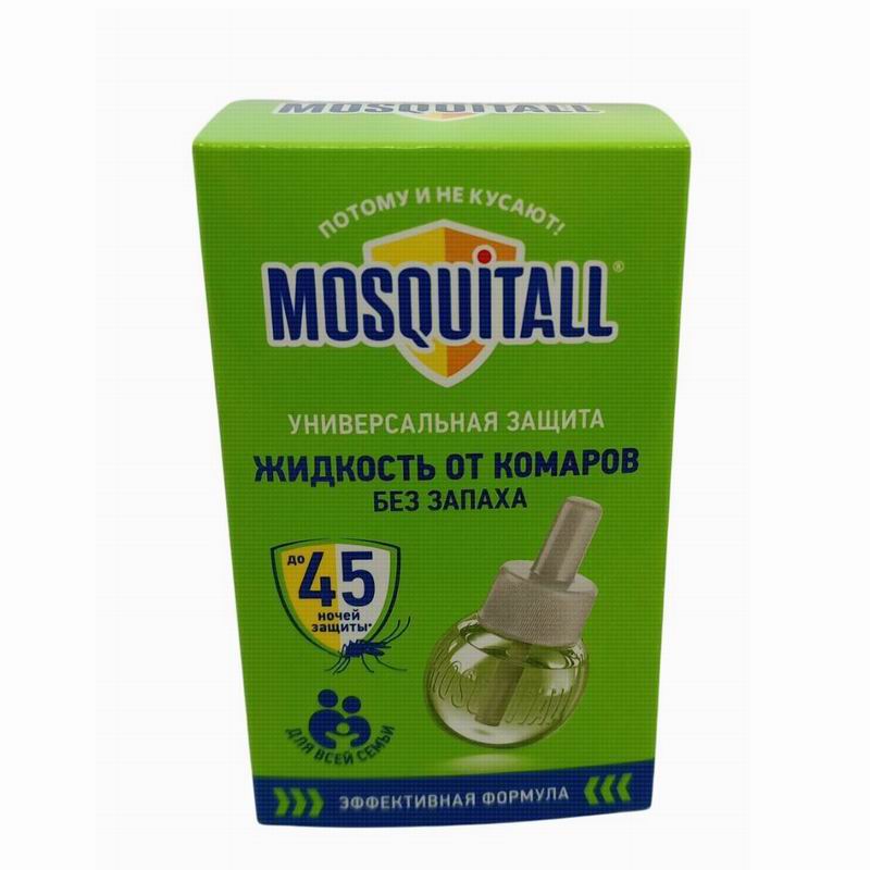 MOSQUITALL Жидкость 45ночей (30мл) от комаров Универсальная защита (12)