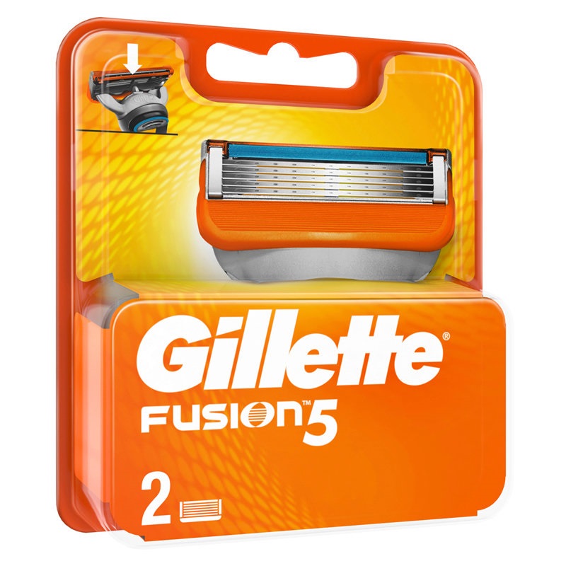 Кассеты сменные 2шт для станка Gillette Fusion