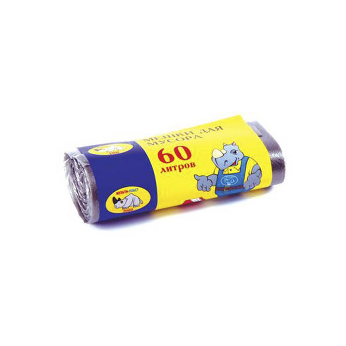 Мешки для мусора 60л*30шт 6мкм Мультипласт (30)  Без скидок