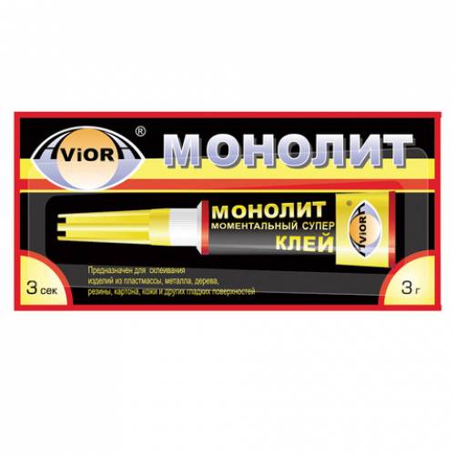 Монолит КЛЕЙ 3гр секундный AVIORA (12\288)