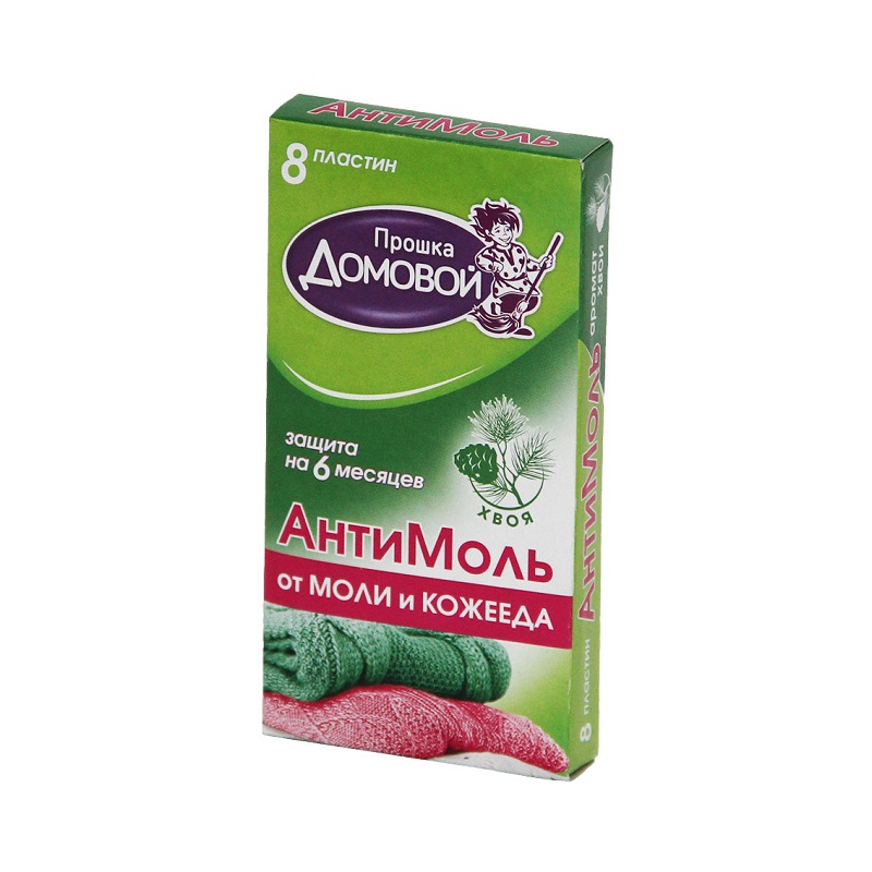 Домовой Пластина от моли 8шт Хвоя (100)