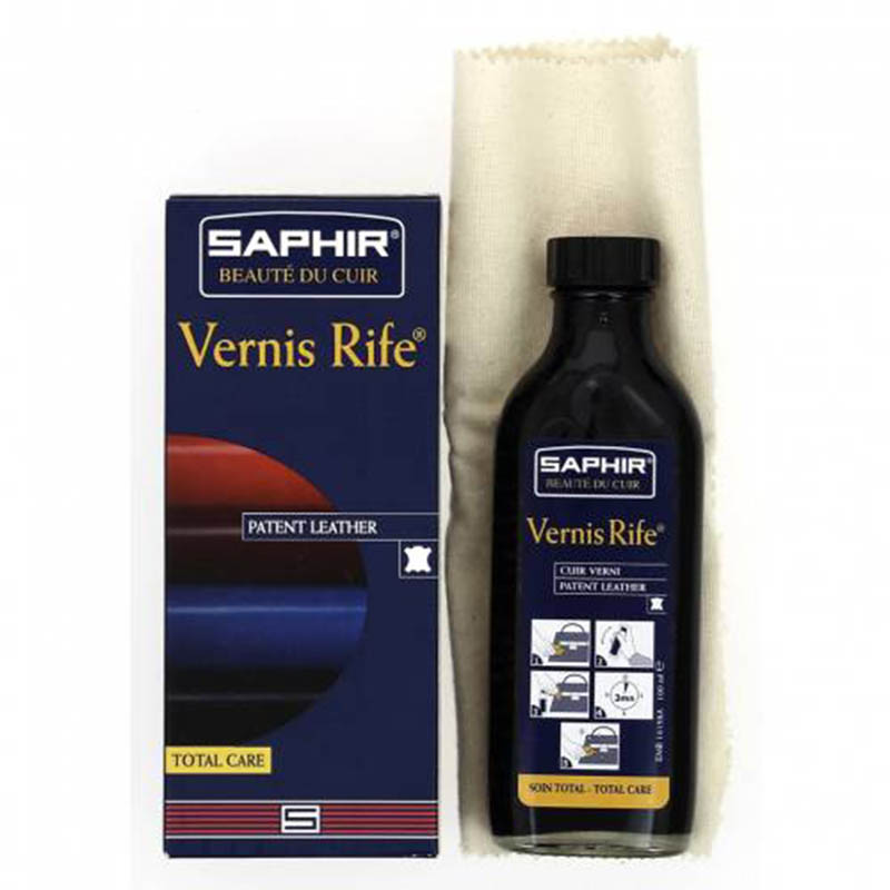 САПФИР Полироль 100мл VERNIS для лакированной кожи черный