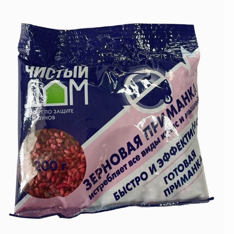ЧИСТЫЙ ДОМ Зерновая приманка 200гр для крыс и мышей (50)