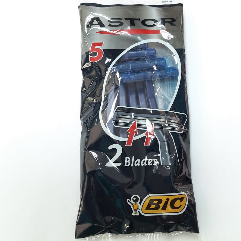 Станки одноразовые 5шт Astor Bic синий (20)
