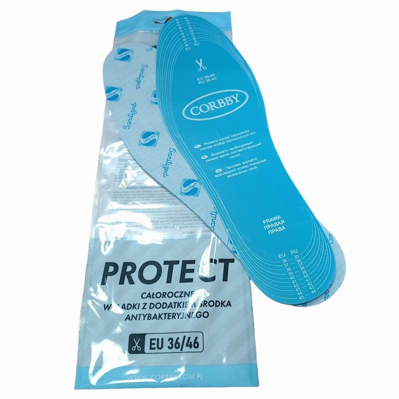 CORBBY Стельки р.36/46 Ткань х/б на латексе антибактерицидные демисезонные PROTECT