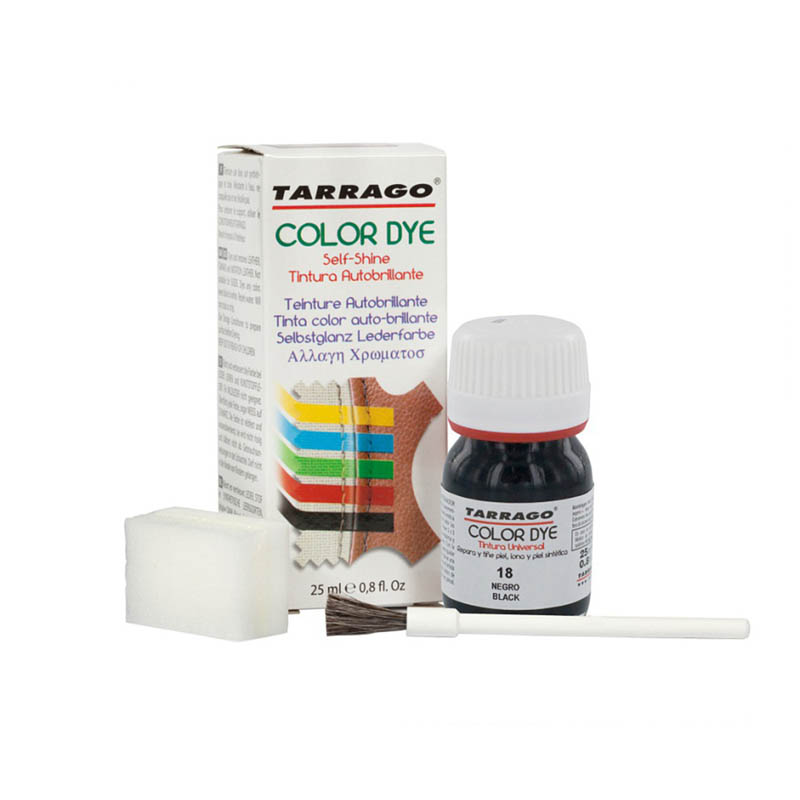 TARRAGO Краситель 25мл для кожи и текстиля Color Dye черный (black)