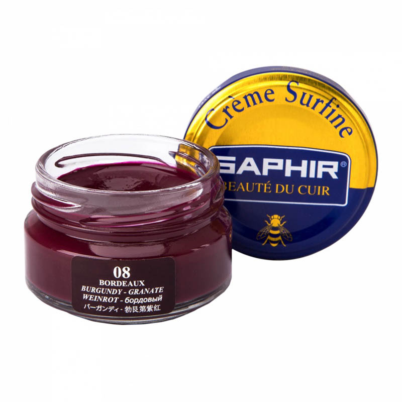 САПФИР Крем для кожи 50мл Creme Surfine бордовый (bordeaux)