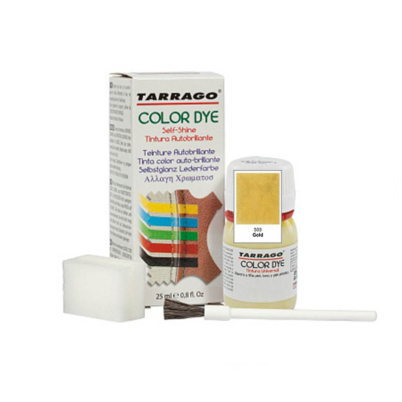 TARRAGO Краситель 25мл для кожи и текстиля Color Dye золото (gold)