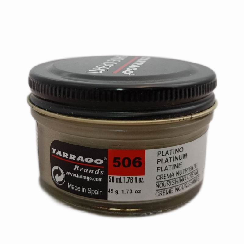 TARRAGO Крем для кожи 50мл платина металлик (ст.банка) Shoe Cream Без скидок