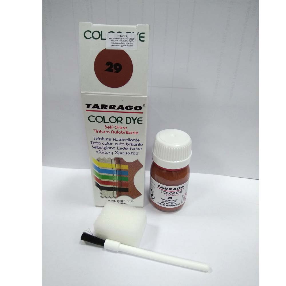 TARRAGO Краситель 25мл для кожи и текстиля Color Dye св-коричневый (light brown) Без скидок
