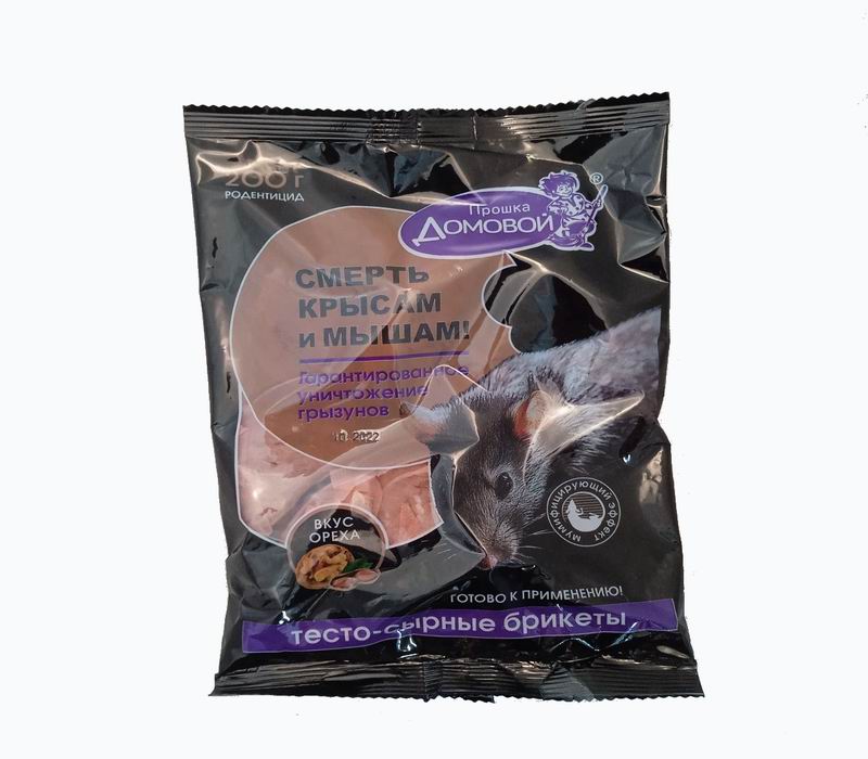 Домовой Брикеты 200гр от грызунов, вкус сыра (24)