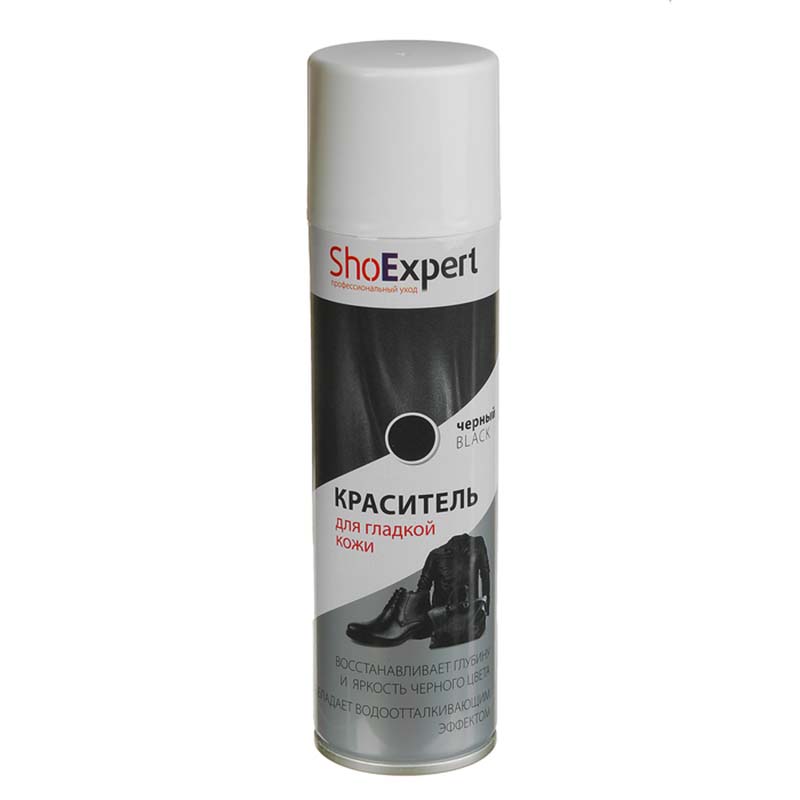 ShoExpert Аэрозоль для кожи 250мл черный (12)