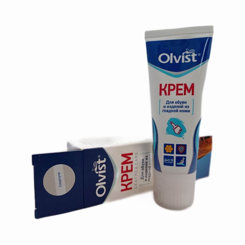 OLVIST Крем для кожи 75мл (туба с губкой) скорлупа (12)