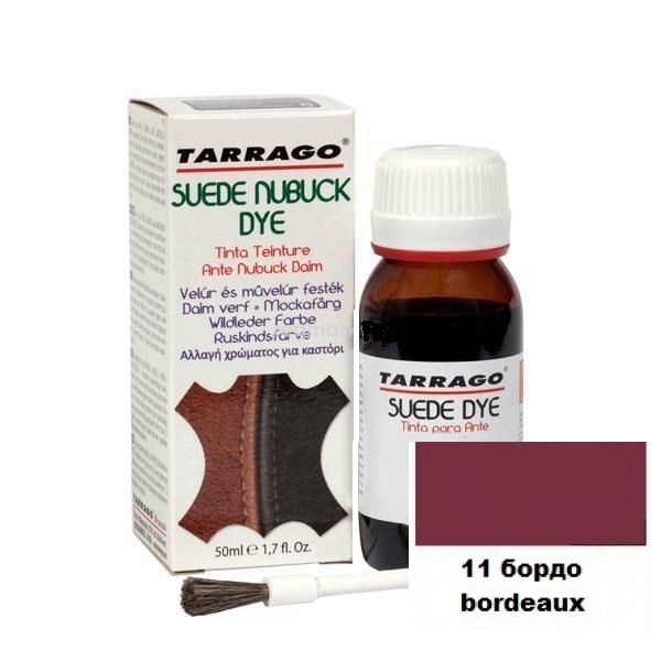 TARRAGO Краситель 50мл для замши Suede Dye бордо (bordeaux)