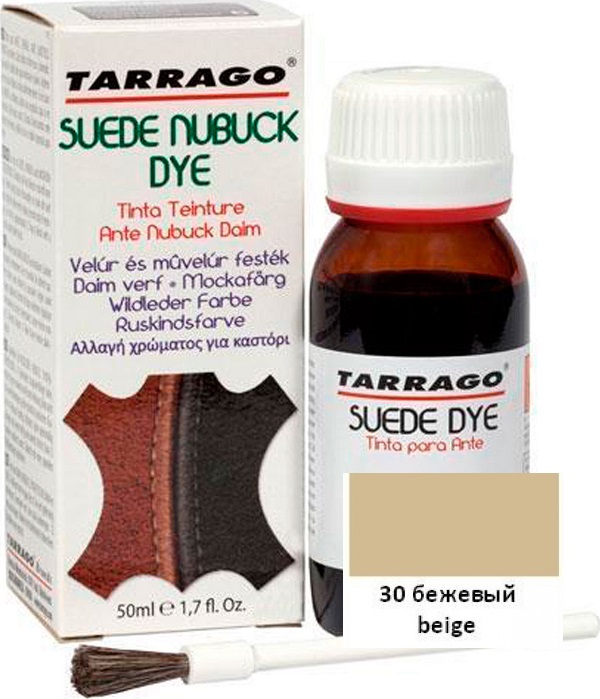 TARRAGO Краситель 50мл для замши Suede Dye бежевый