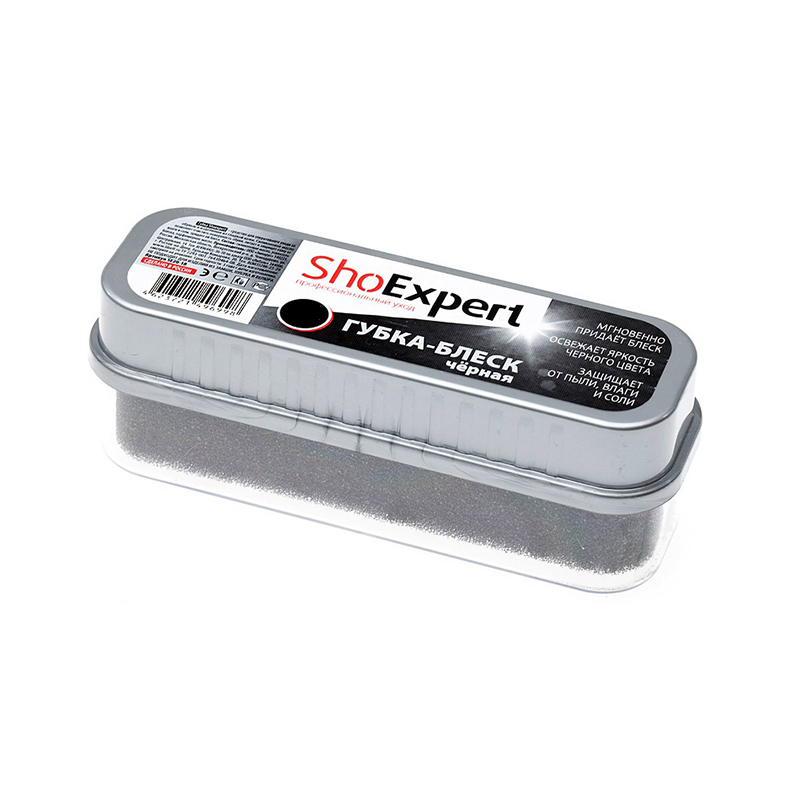 ShoExpert Губка для кожи черная (12)