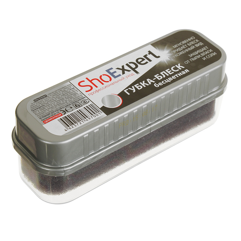 ShoExpert Губка для кожи бесцветная (12)