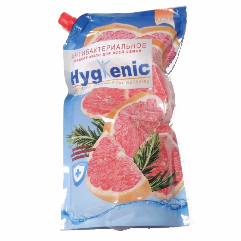 Мыло жидкое 1л дой-пак Антибактериальное Hygenic (6) Без скидок