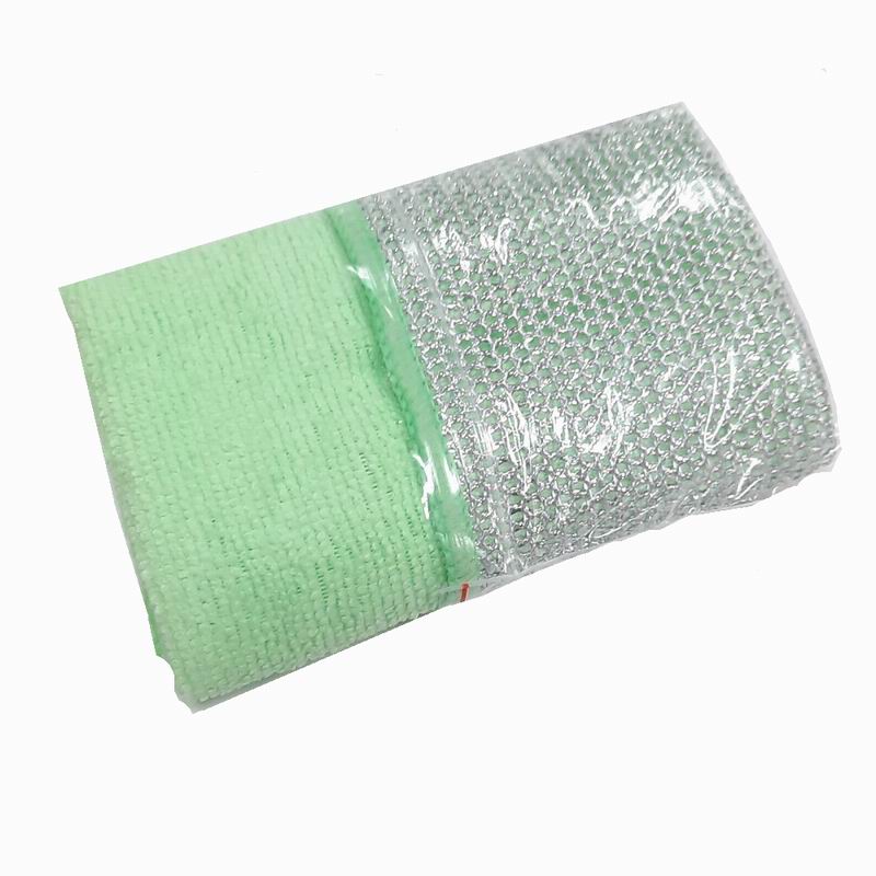 Салфетка микрофибра р.30*30см СКРАБЕР пл.380г/м3
