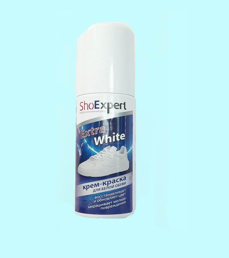 ShoExpert Крем-краска для обуви 100мл белый Extra White (28)