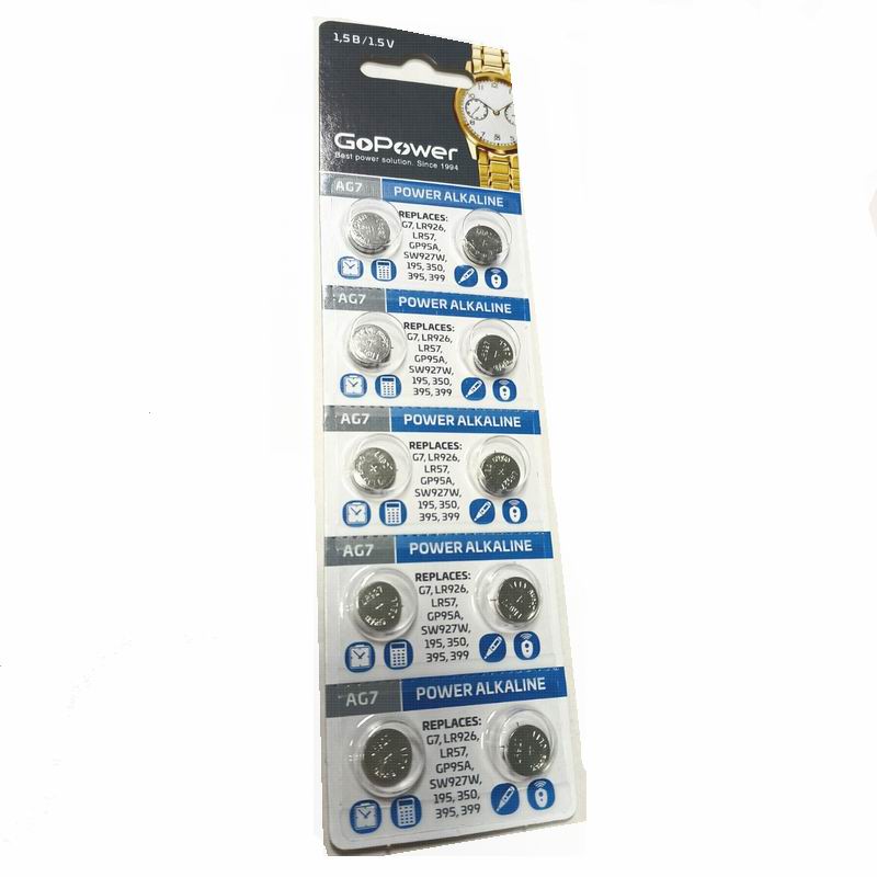 AG07 GoPower BL-10 LR-927. 395А. 1,5V Alkaline