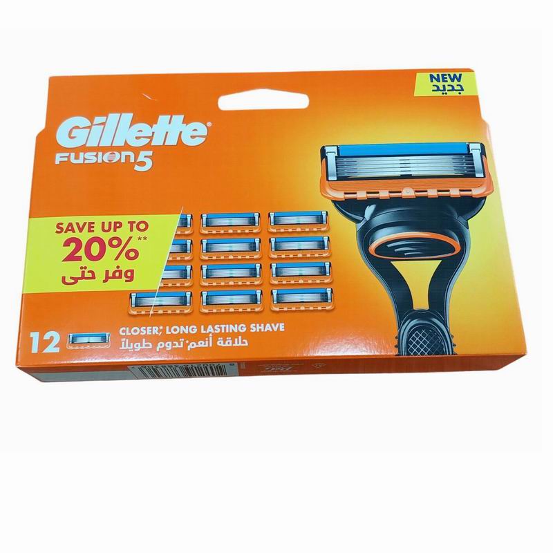 Кассеты сменные 12шт для станка Gillette Fusion