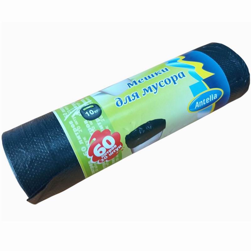 Мешки для мусора 60л*20шт р.50х60см 7мкм Антелла (60)
