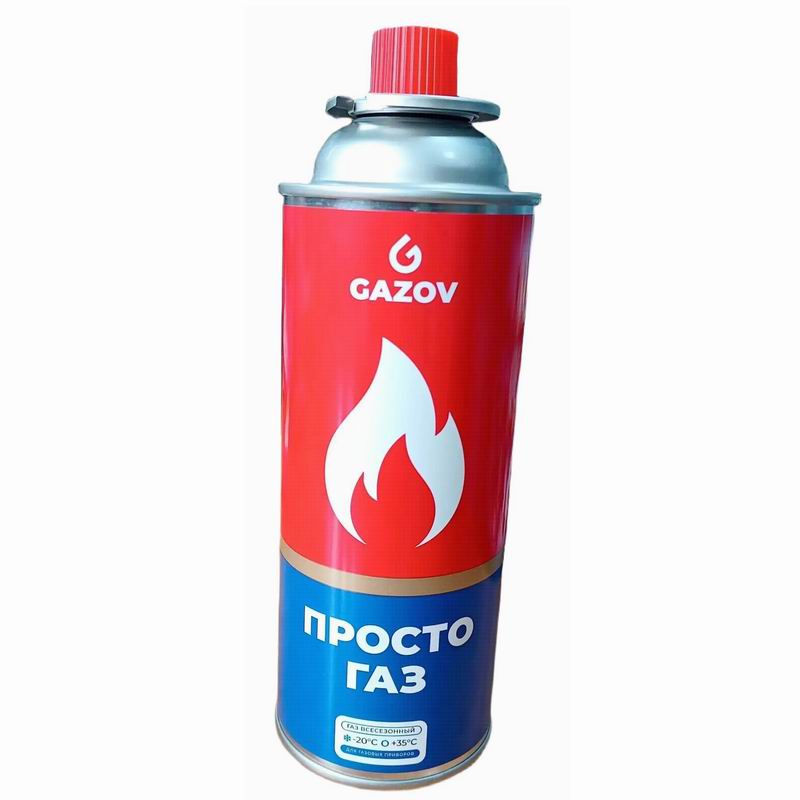 Газ для горелок 400мл (220гр) при -15° +40° GAZOV (12)
