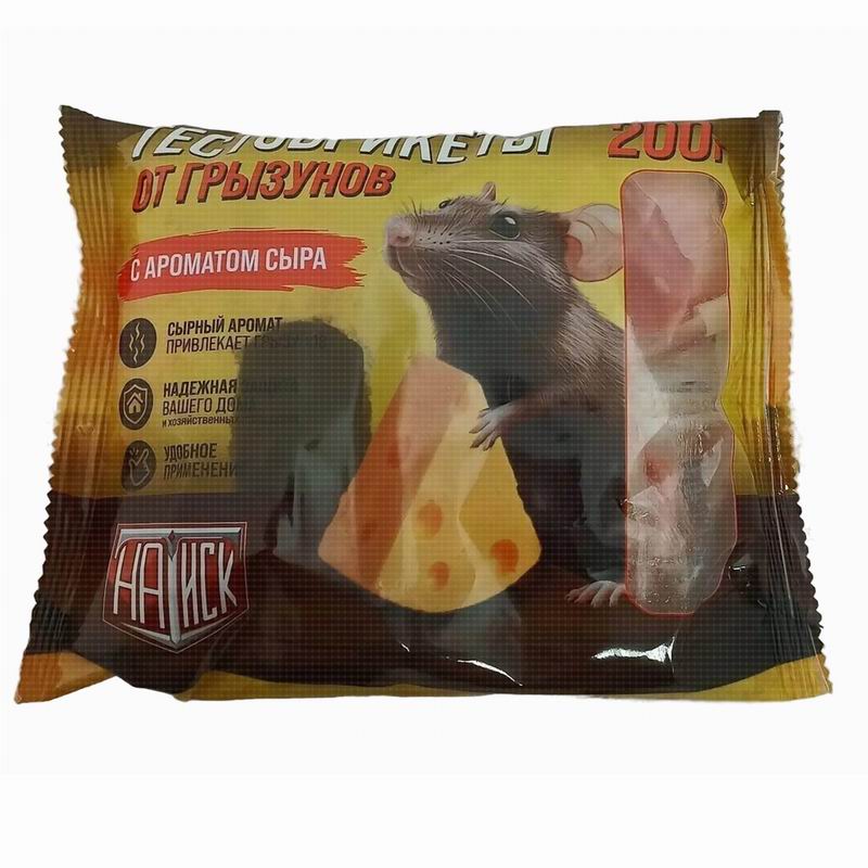 Натиск Брикеты 200гр от грызунов, вкус сыра (25)